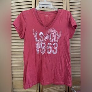Y2K Levi’s red short sleeve tee large